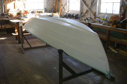 Heidi Skiff being painted