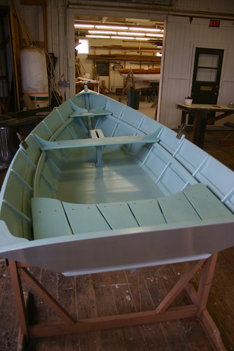 Port Hadlock WA - Boat School - Final pre-launch preps for the HEIDI Skiff, a summer workshop boat