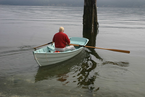 Port Hadlock WA - Boat School - Launching the HEIDI Skiff, a summer workshop boat