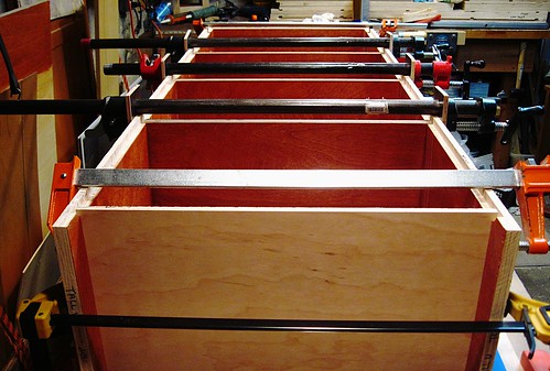 Glue-Up of First Narrow Unit