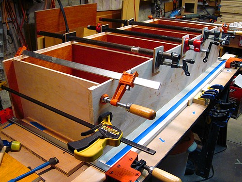 Glue-Up of a Narrow Unit