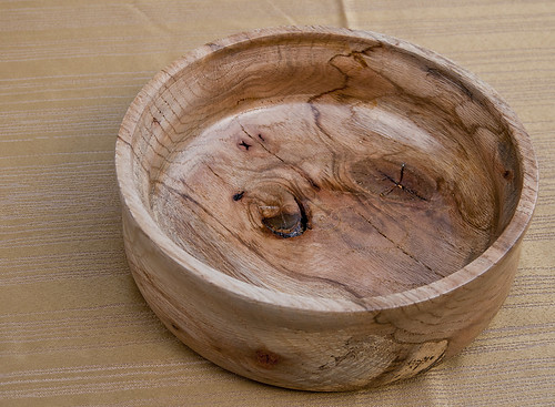 0006 Spalted Red Oak Bowl