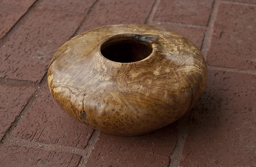 Olive Burl Vase