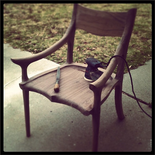 Low-Back Sculptured Chair in Progress