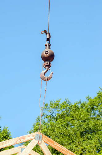 construction crane at a job site