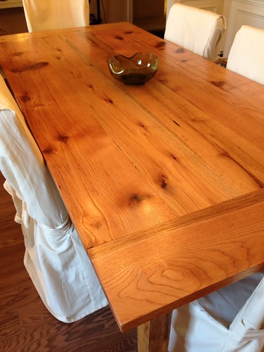 Red oak table - top