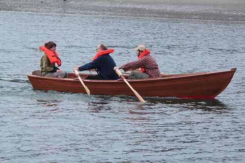 IMG_9383 - Port Hadlock WA - Northwest School of Wooden Boatbuilding - small craft launch March 5th, 2014 - Nelson D Gillet-designed BEACHCOMBER-15 - sea trials under oars