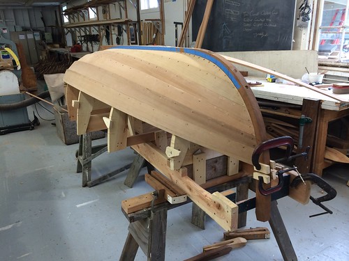 IMG_4869 - Port Hadlock WA - Northwest School of Wooden Boatbuilding - Traditional Small Craft -  9-foot Grandy dinghy - planking nearly complete