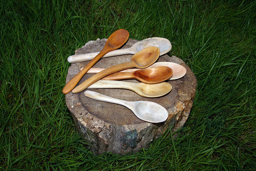 Hand-carved wooden spoons