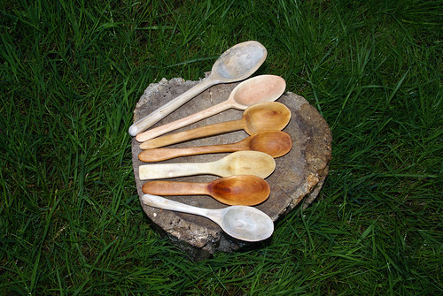 Hand-carved wooden spoons