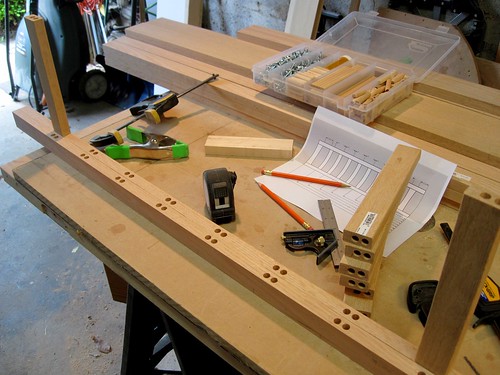 Drilling Dowel Holes in the Stiles