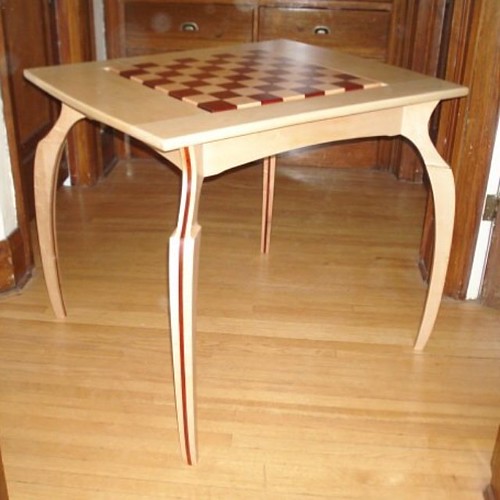 #chesstable #bloodwood #curlymaple #birdseyemaple #avalondesign #chess #spider #legs #woodporn #maple #<a href=