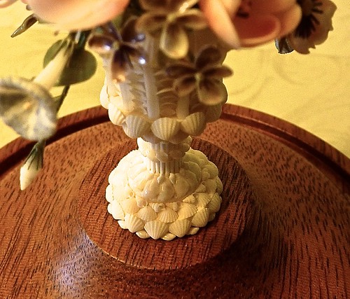 Shell covered vase