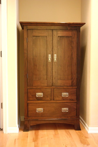 Walnut armoire