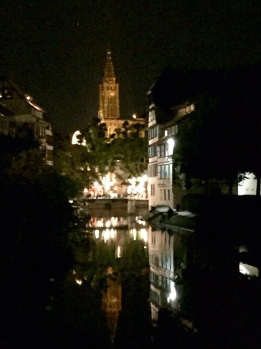 Strasbourg dans la nuit, Strasbourg, Alsace, France