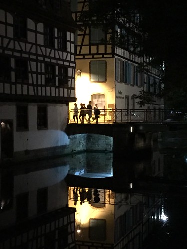 Strasbourg dans la nuit, Strasbourg, Alsace, France