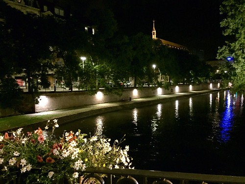 Strasbourg dans la nuit, Strasbourg, Alsace, France