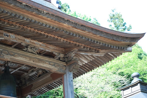 Tip of the roof of a temple