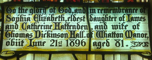 [40877] Whatton : Sophia Elizabeth Hall Window