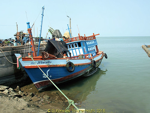 Angsila Harbour fishing boats in 2010, Angsila, Chonburi Province, Thailand.