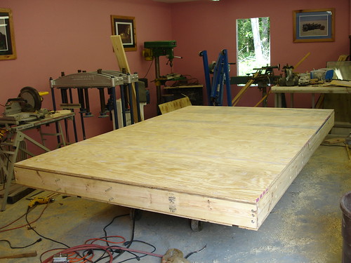 Lofting table plywood stage