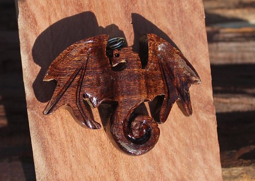 New rose wood dragon necklace from woodlands designs. Design by Quinny #noosa  #art# craft #necklace #<a href=