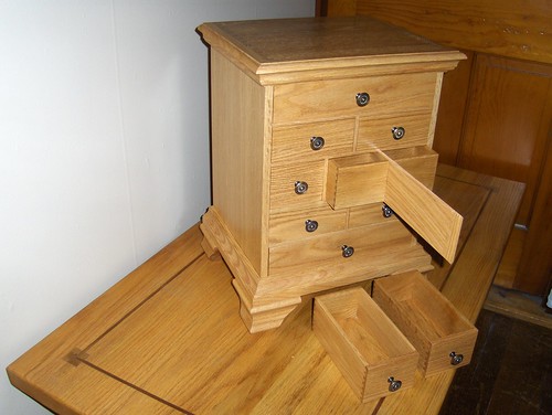 Oak Chest & Oak Coffee Table