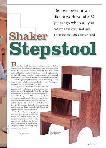 Shaker Stepstool