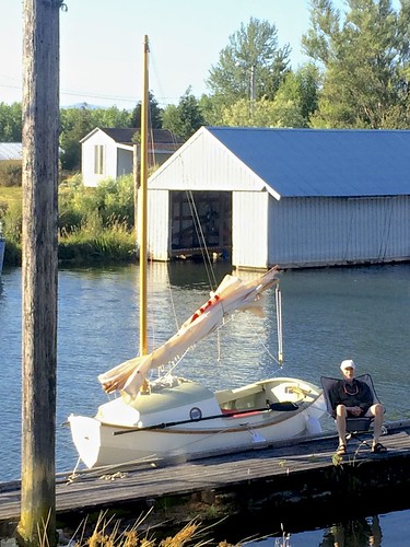 dockside life, a distinctly different experience to our wilderness anchorage last night! (photo by Derek)