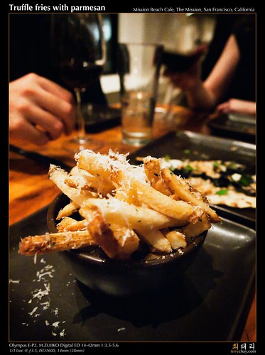 Truffle fries with parmesan