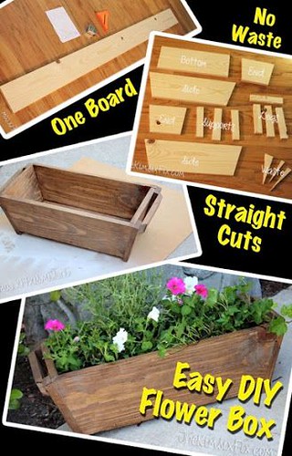 Outdoor Decorating/Gardening : Create this simple tapered Flower Box out of a single 1x8 board. It only require...