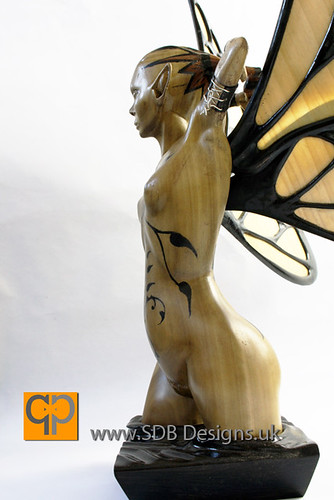 close up of fairy sculpture by SDB Designs sculpted by Sean Broadbent