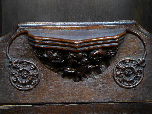 Fox as Hunter, Misericord, Manchester Cathedral