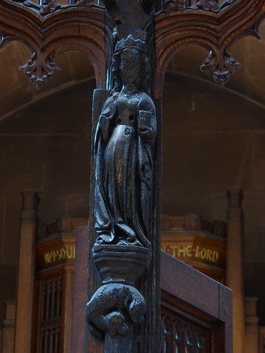 Female Saint, Lady Chapel Screen, Manchester Cathedral