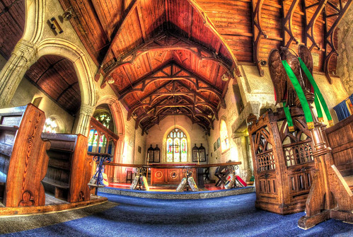 Sumptuous Woodwork inside this Lovely Church