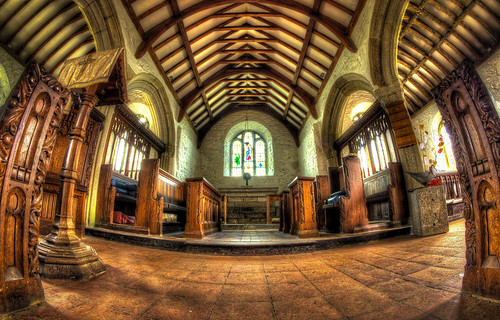 The lovely Chancel & Alter of Gunwalloe Church