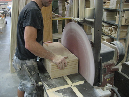 Disc Sanding a Mold