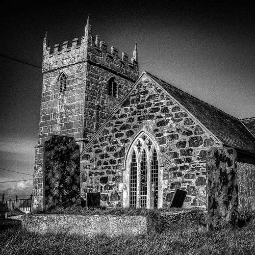 Classic Norman South Facade to Cury Church