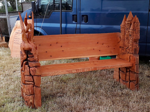 Wooden bench