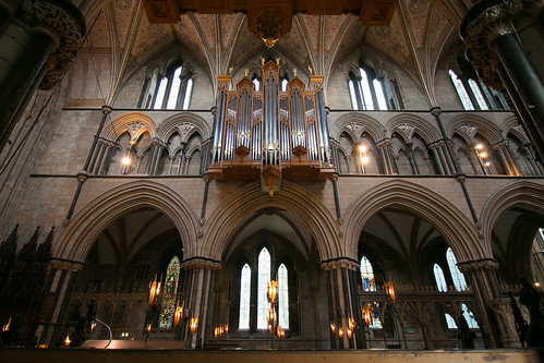 Worcester Cathedral interior - Quire Organ  1