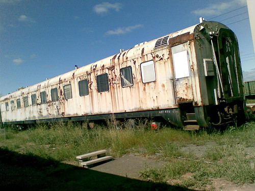 04102009 - former passenger car that GWA planned to convert into a relay-working crew van