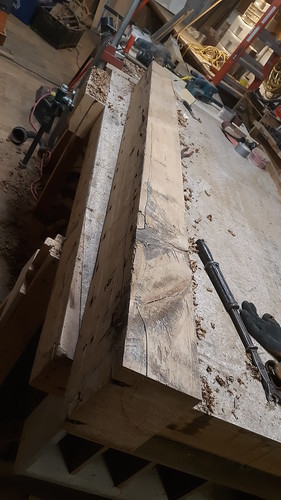 Planed hemlock beam Feb 2023