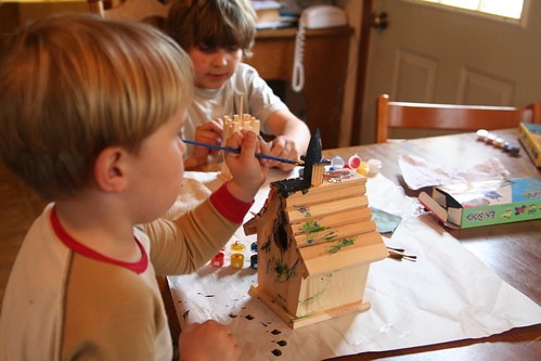 Christmas Projects: Boys Painting