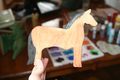 Christmas Projects: Wood Horse in Progress